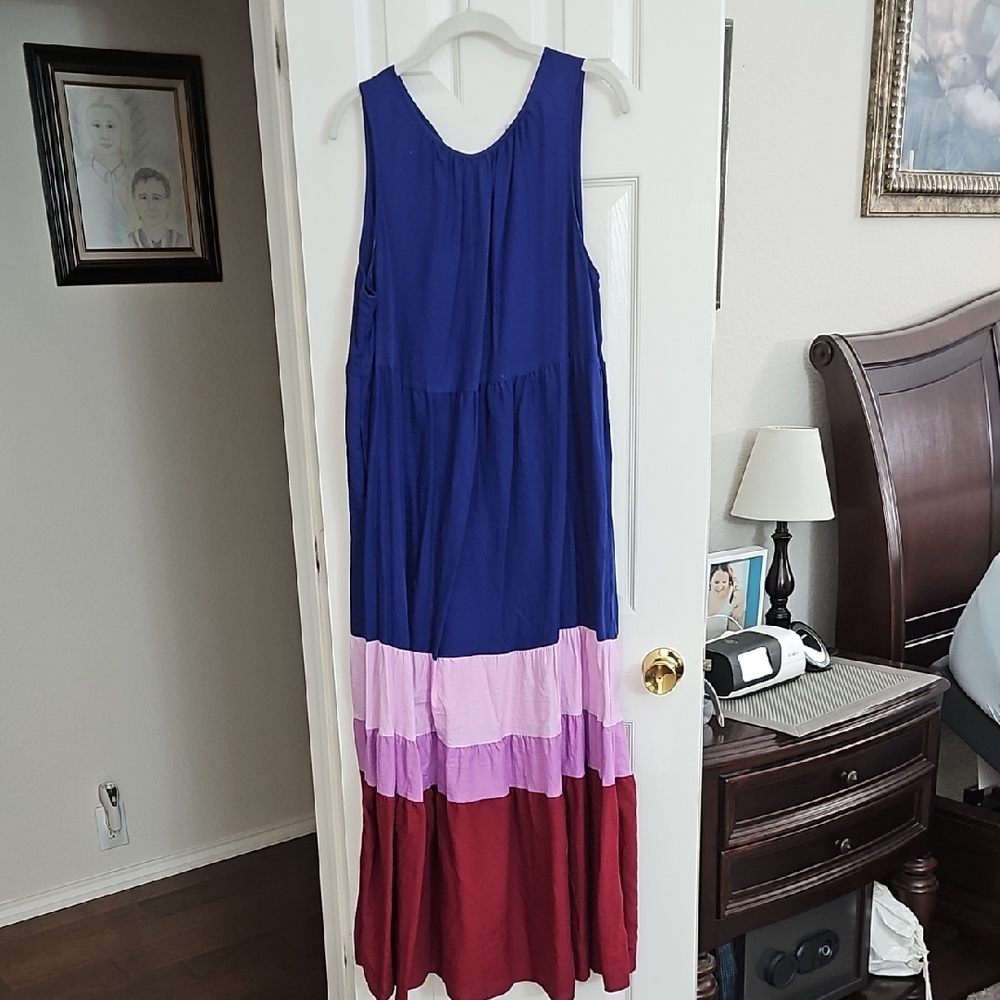 Colorblock Maxi Dress